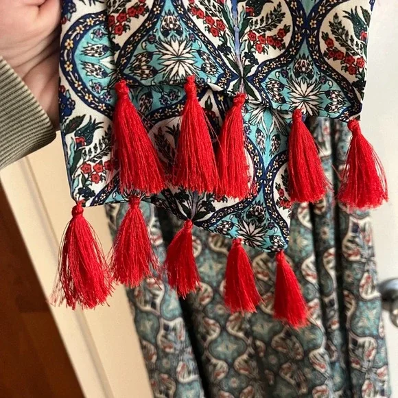 Anthropologie Sachin & Babi Tasseled Maxi Dress - Picture 4 of 7